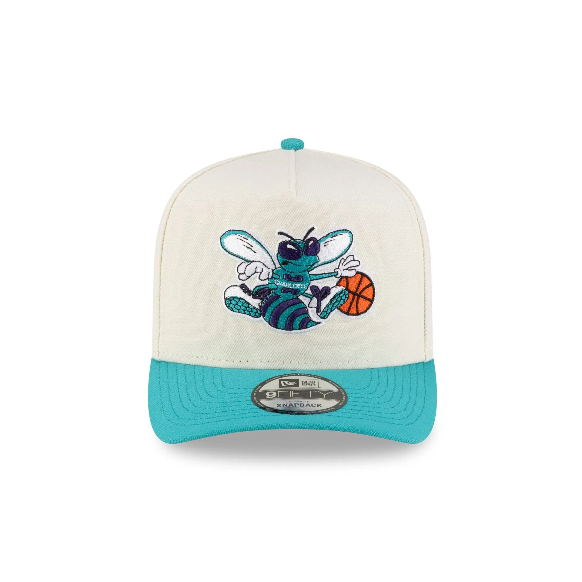 Charlotte Hornets 1988-2002 Hardwood Classics Express Chrome White 9FIFTY A-Frame Snapback Hat sold by New Era product image thumbnail 2