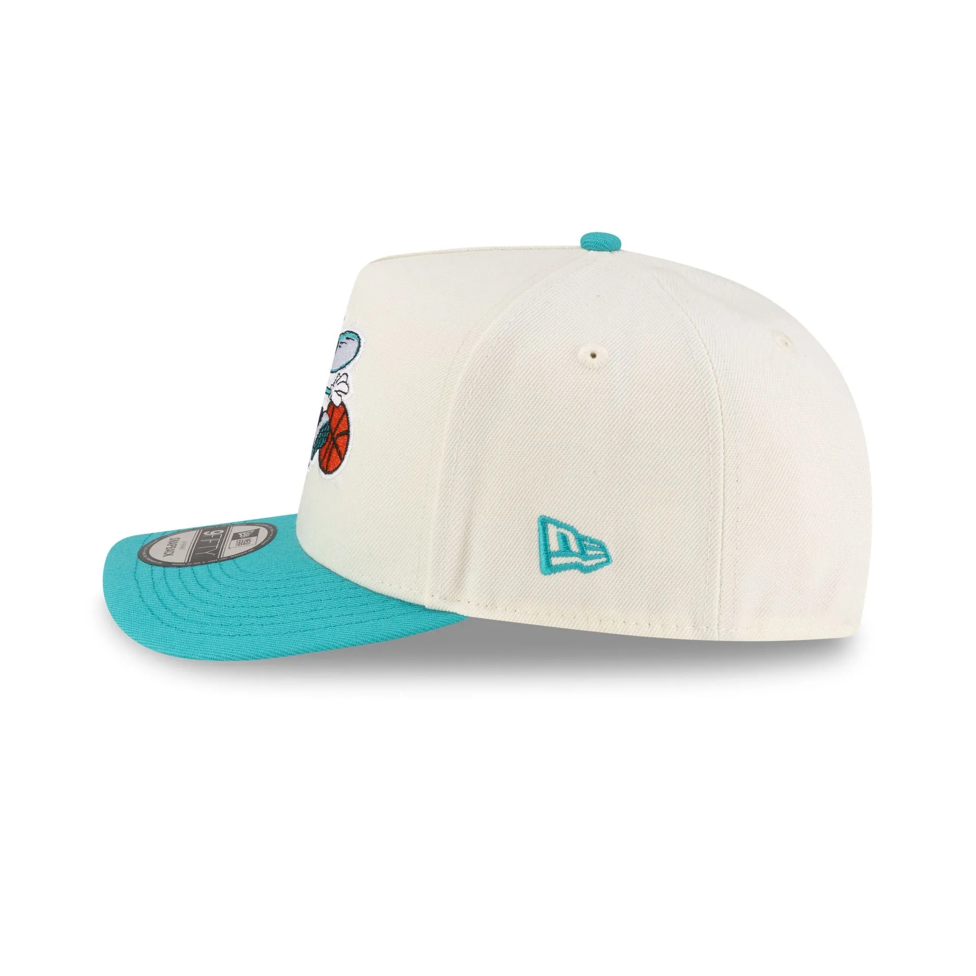 Charlotte Hornets 1988-2002 Hardwood Classics Express Chrome White 9FIFTY A-Frame Snapback Hat sold by New Era product image thumbnail 5