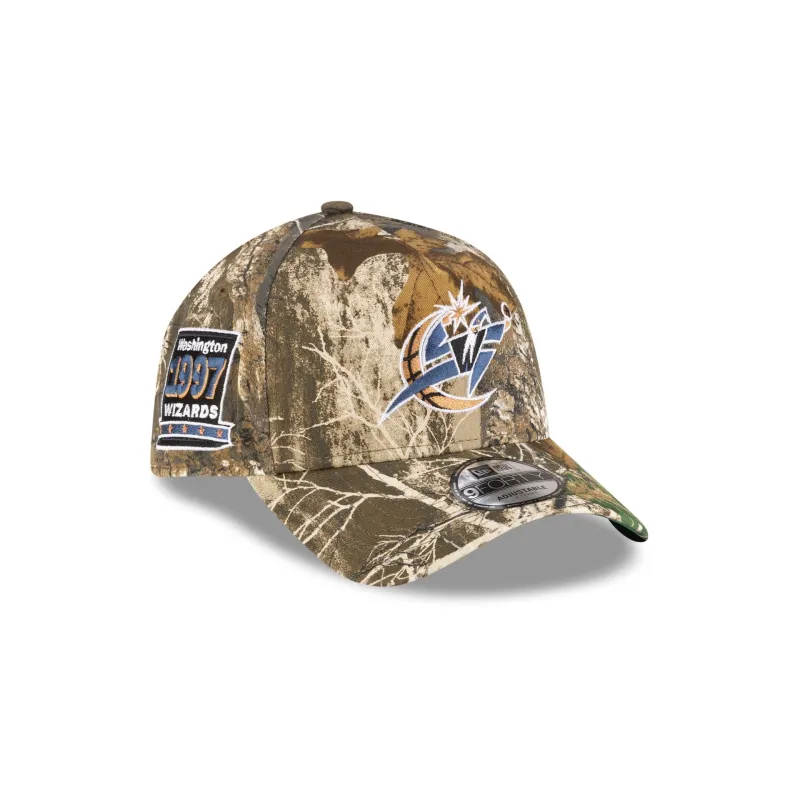 Washington Wizards 1997-2011 Hardwood Classics Realtree 9FORTY A-Frame Snapback Hat made by New Era