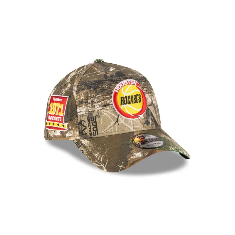 Houston Rockets 1972-1995 Hardwood Classics Realtree 9FORTY A-Frame Snapback Hat made by New Era