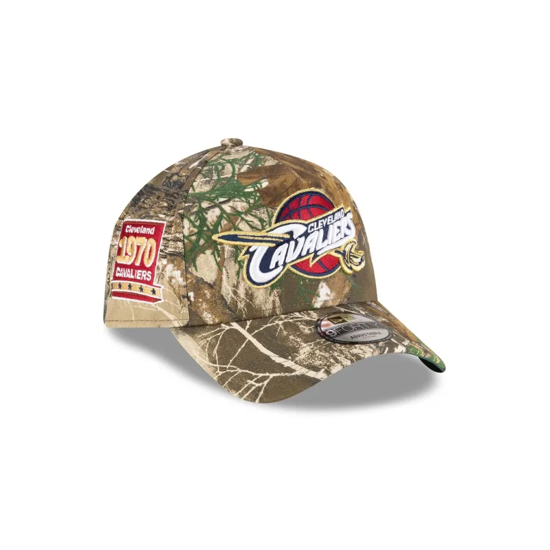Cleveland Cavaliers 2010-2017 Hardwood Classics Realtree 9FORTY A-Frame Snapback Hat made by New Era