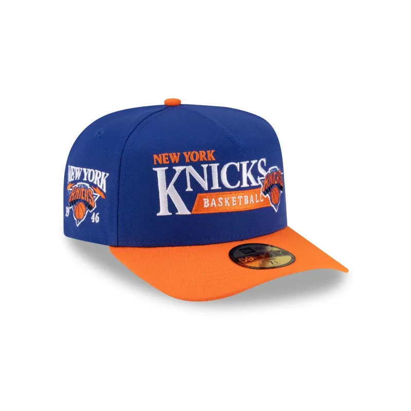 New York Knicks 1992-2011 Hardwood Classics Liner 59FIFTY A-Frame Fitted Hat made by New Era