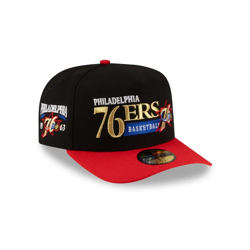 Philadelphia 76ers 1997-2009 Hardwood Classics Liner 59FIFTY A-Frame Fitted Hat sold by New Era