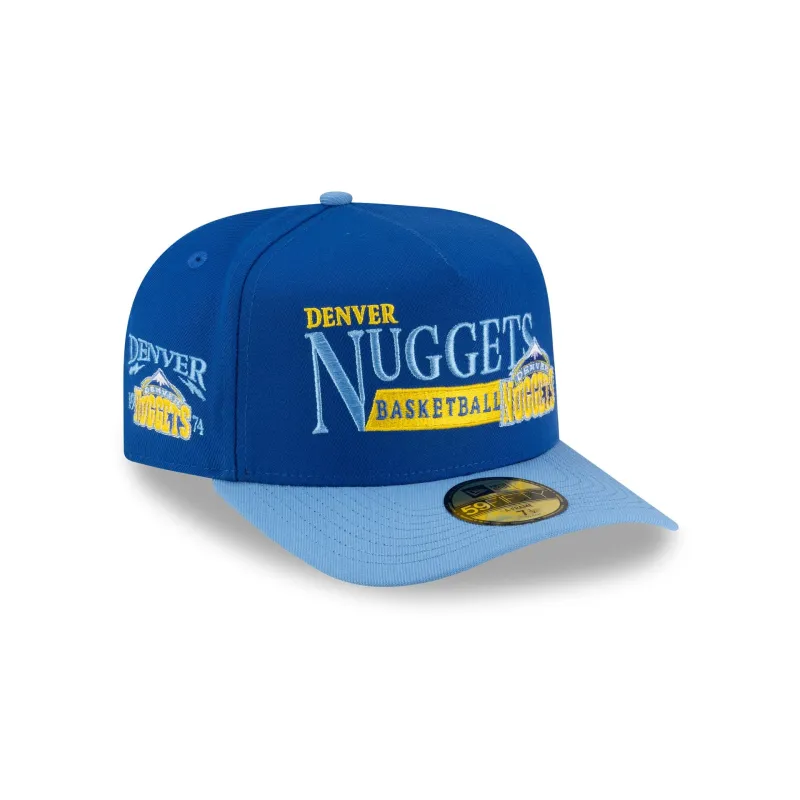 Denver Nuggets 2008-2018 Hardwood Classics Liner 59FIFTY A-Frame Fitted Hat made by New Era