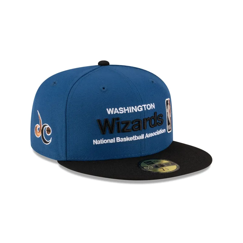 Washington Wizards 1997-2011 Hardwood Classics Sign Stack 59FIFTY Fitted Hat made by New Era