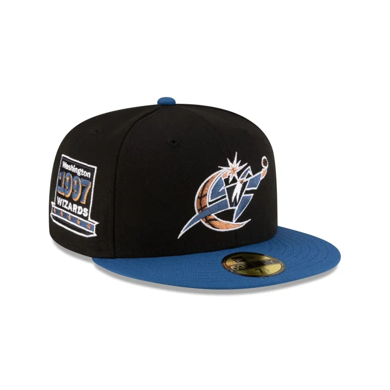 Washington Wizards 1997-2011 Hardwood Classics Black 59FIFTY Fitted Hat sold by New Era