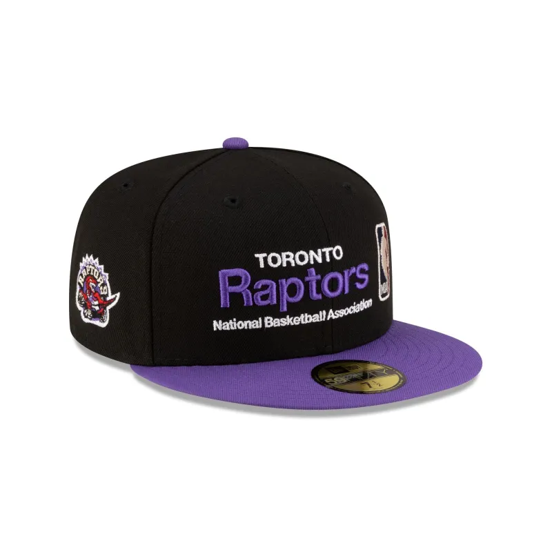 Toronto Raptors 1995-2008 Hardwood Classics Sign Stack 59FIFTY Fitted Hat made by New Era