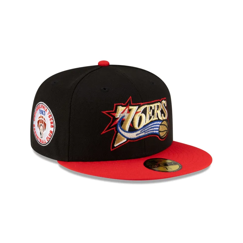 Philadelphia 76ers 1997-2009 Hardwood Classics Express 59FIFTY Fitted Hat sold by New Era