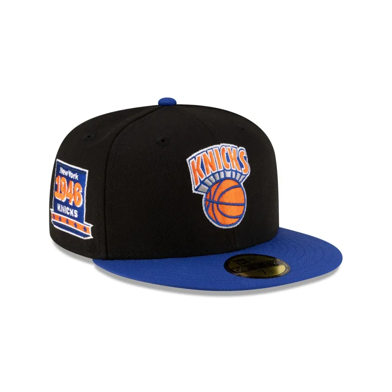 New York Knicks 1964-1992 Hardwood Classics Black 59FIFTY Fitted Hat made by New Era