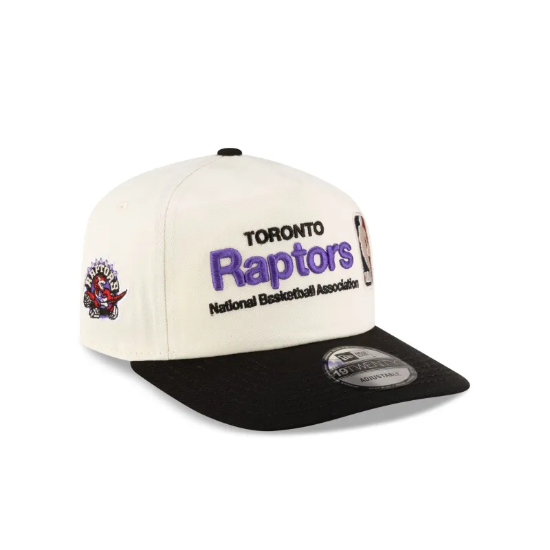 Toronto Raptors 1995-2008 Hardwood Classics Sign Stack Chrome White 19TWENTY Adjustable Hat sold by New Era