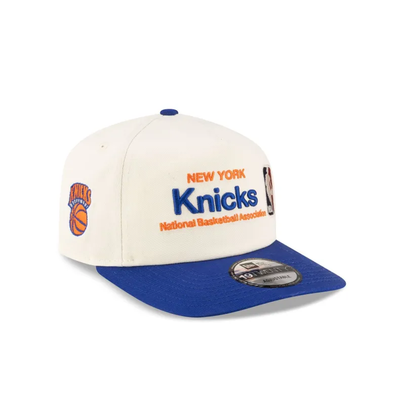 New York Knicks 1964-1992 Hardwood Classics Sign Stack Chrome White 19TWENTY Adjustable Hat sold by New Era