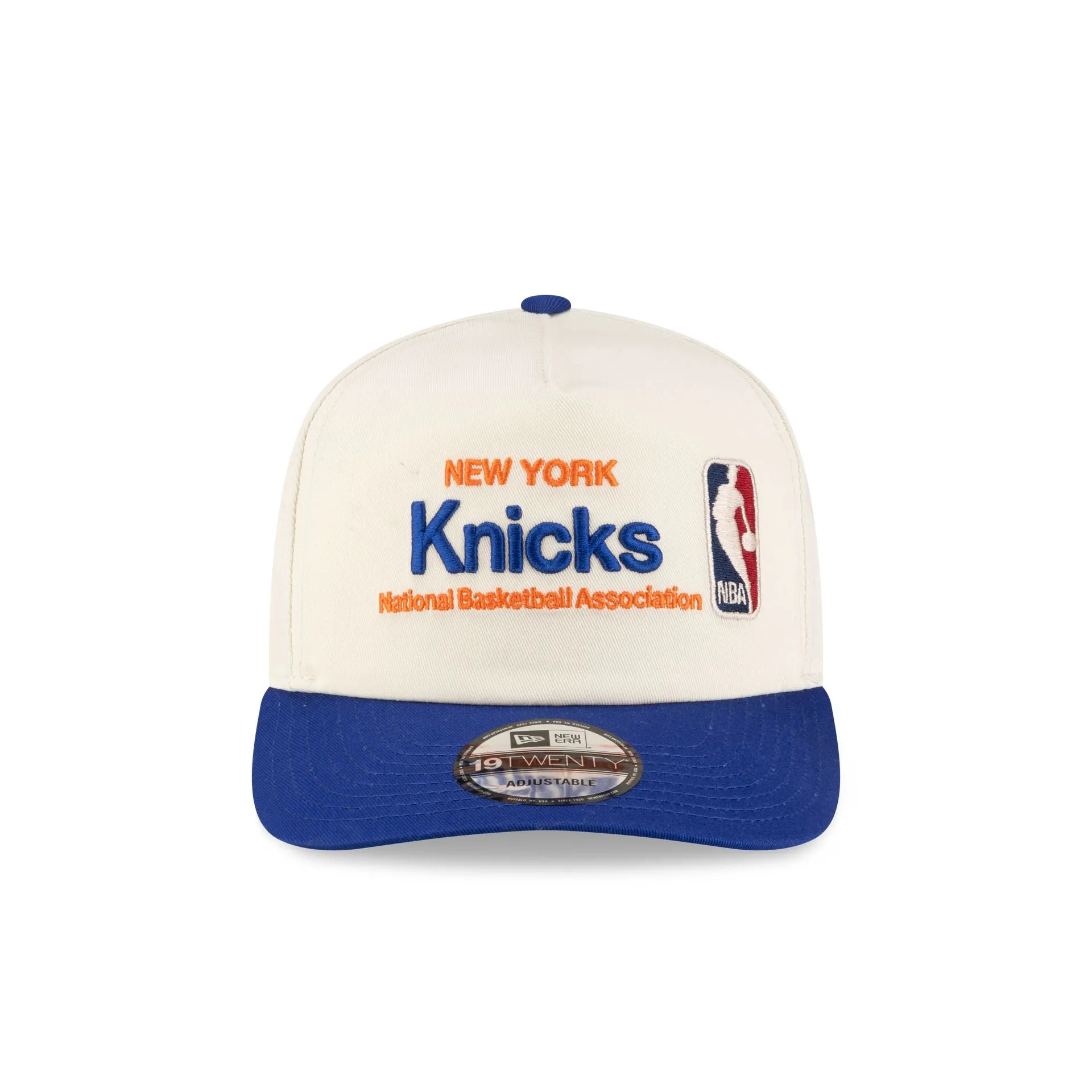 New York Knicks 1964-1992 Hardwood Classics Sign Stack Chrome White 19TWENTY Adjustable Hat sold by New Era product image thumbnail 2