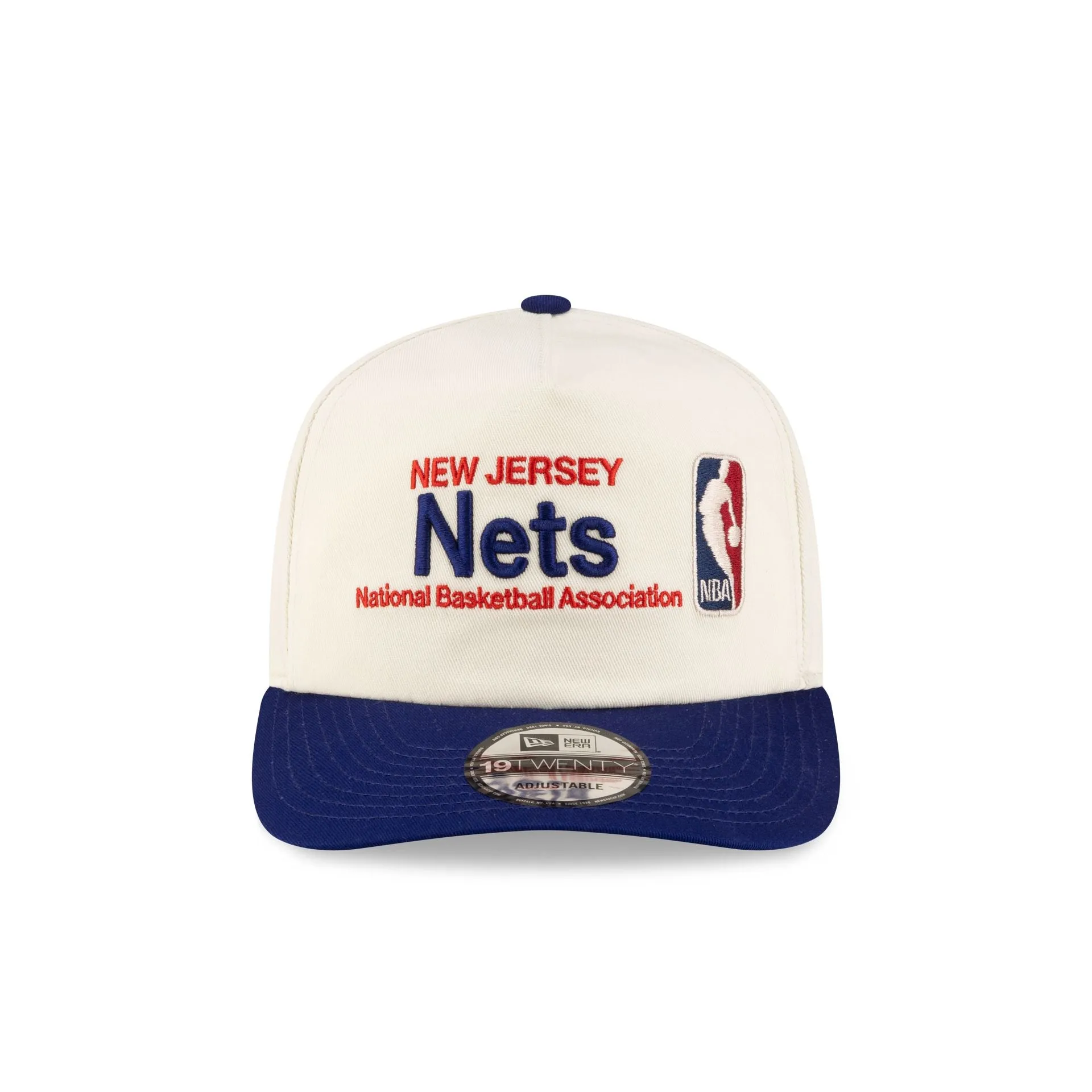 New Jersey Nets 1997-2012 Hardwood Classics Sign Stack Chrome White 19TWENTY Adjustable Hat sold by New Era product image thumbnail 2