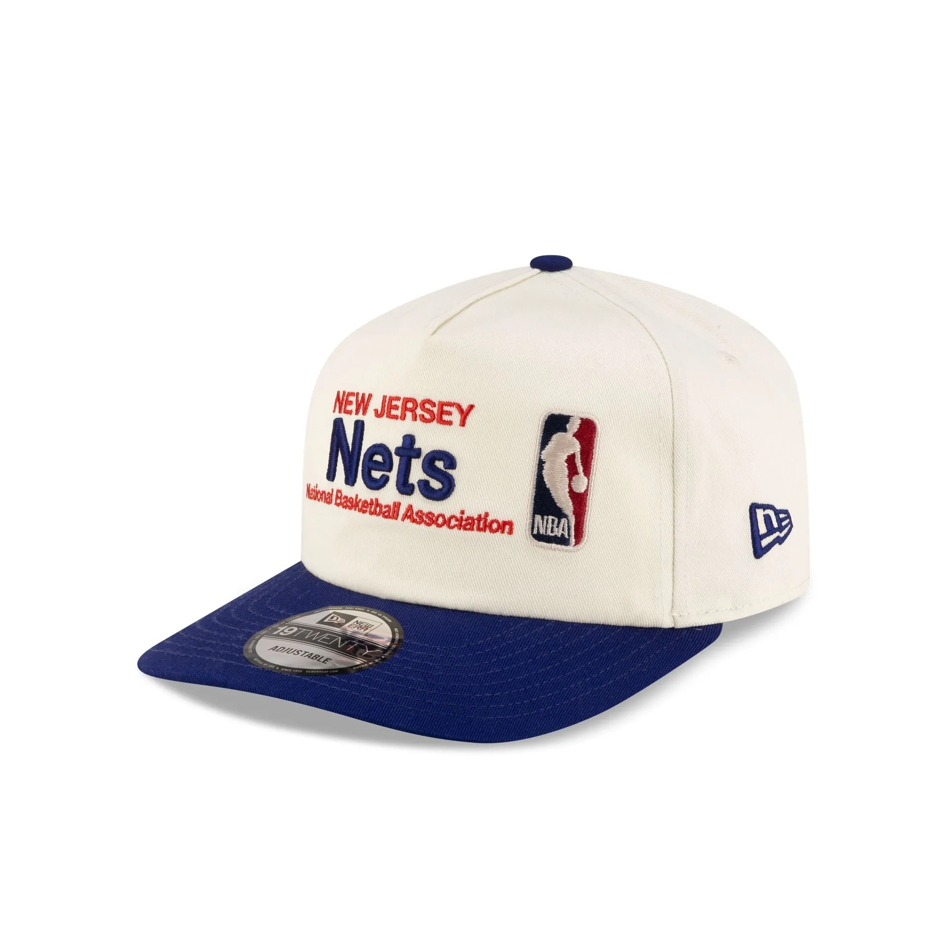 New Jersey Nets 1997-2012 Hardwood Classics Sign Stack Chrome White 19TWENTY Adjustable Hat sold by New Era product image thumbnail 3