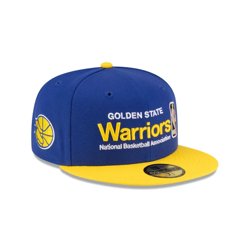Golden State Warriors 1975-1997 Hardwood Classics Sign Stack 59FIFTY Fitted Hat sold by New Era