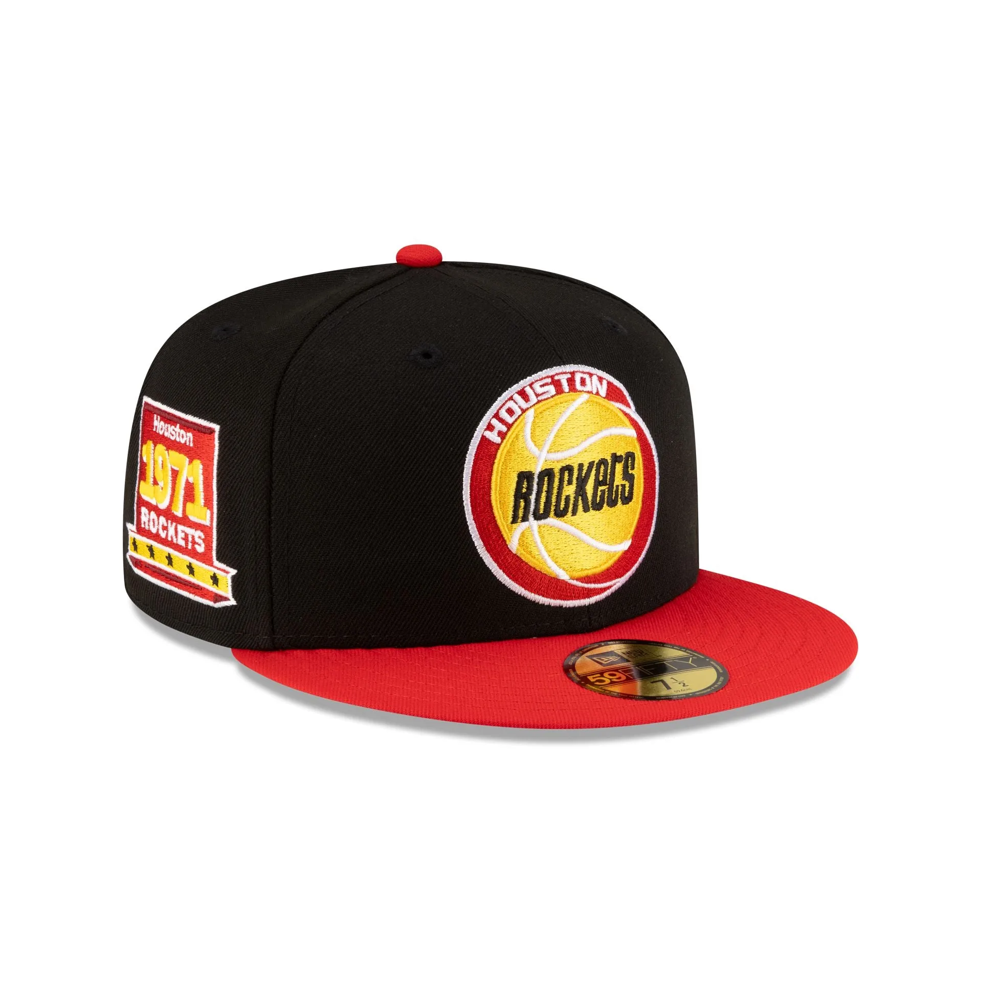 Houston Rockets 1972-1995 Hardwood Classics Black 59FIFTY Fitted Hat sold by New Era