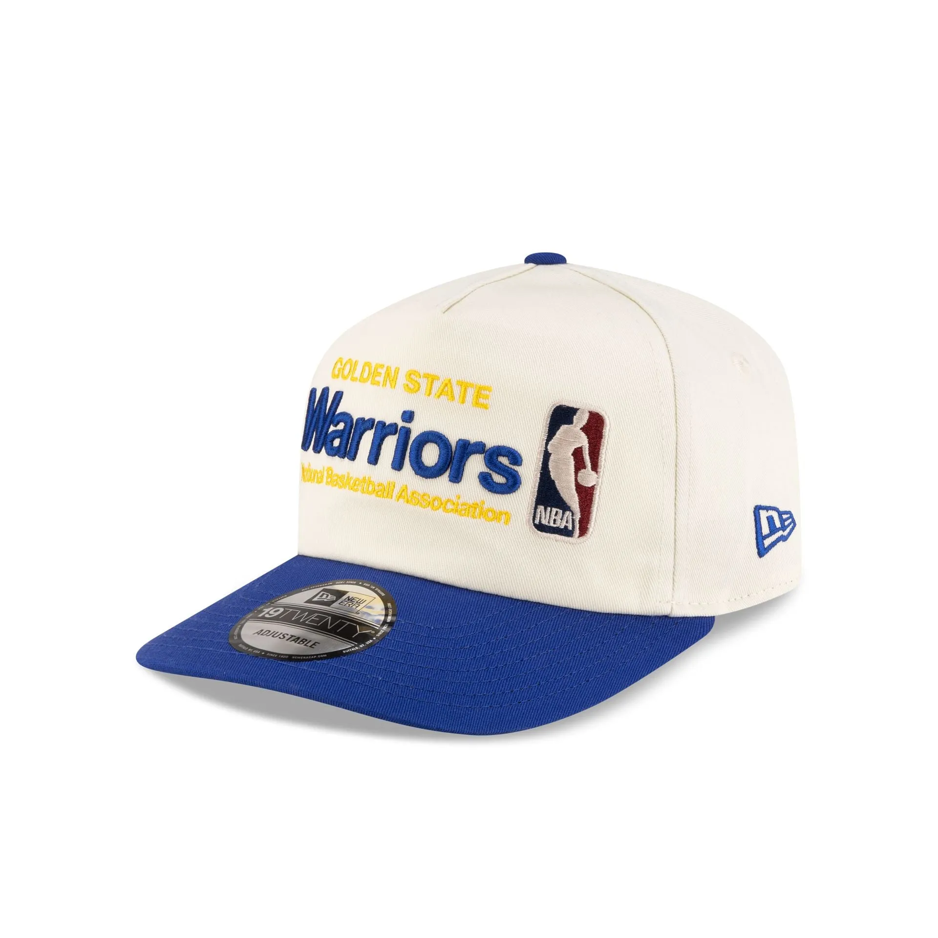 Golden State Warriors 1975-1997 Hardwood Classics Sign Stack Chrome White 19TWENTY Adjustable Hat sold by New Era product image thumbnail 3