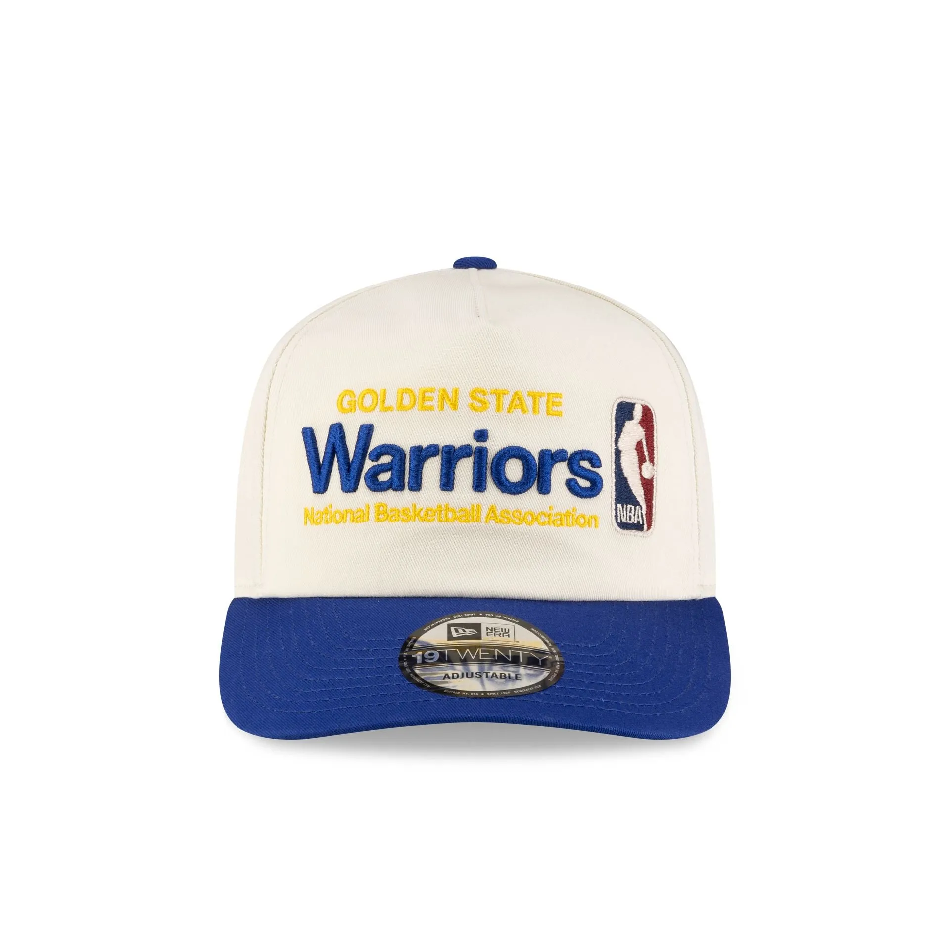 Golden State Warriors 1975-1997 Hardwood Classics Sign Stack Chrome White 19TWENTY Adjustable Hat sold by New Era product image thumbnail 2