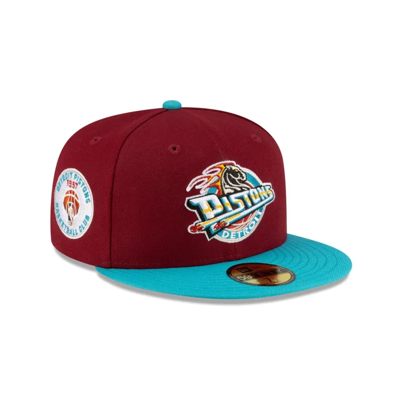 Detroit Pistons 1996-2001 Hardwood Classics Express 59FIFTY Fitted Hat made by New Era