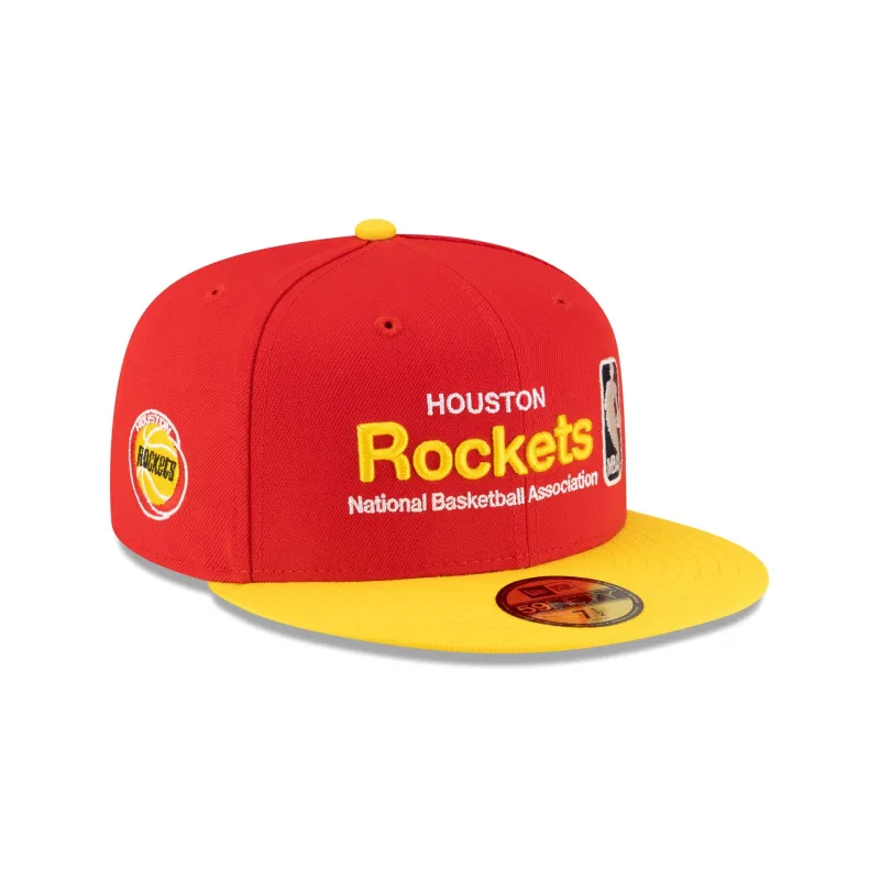 Houston Rockets 1972-1995 Hardwood Classics Sign Stack 59FIFTY Fitted Hat made by New Era