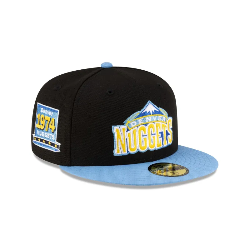 Denver Nuggets 2008-2018 Hardwood Classics Black 59FIFTY Fitted Hat made by New Era