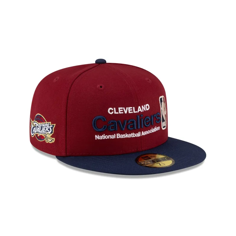 Cleveland Cavaliers 2010-2017 Hardwood Classics Sign Stack 59FIFTY Fitted Hat sold by New Era