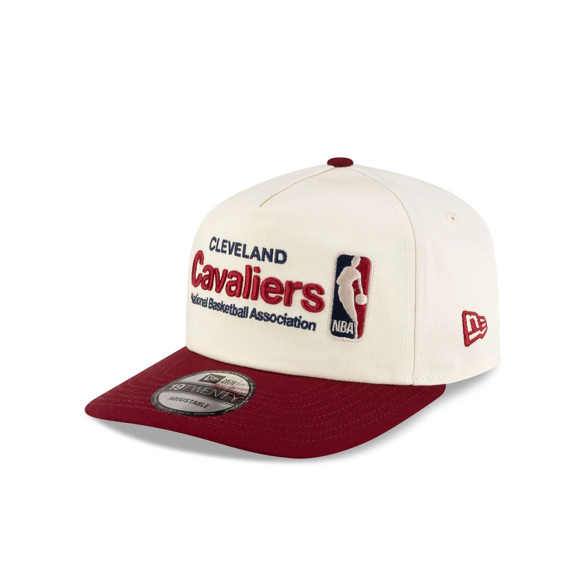 Cleveland Cavaliers 2010-2017 Hardwood Classics Sign Stack Chrome White 19TWENTY Adjustable Hat sold by New Era product image thumbnail 3