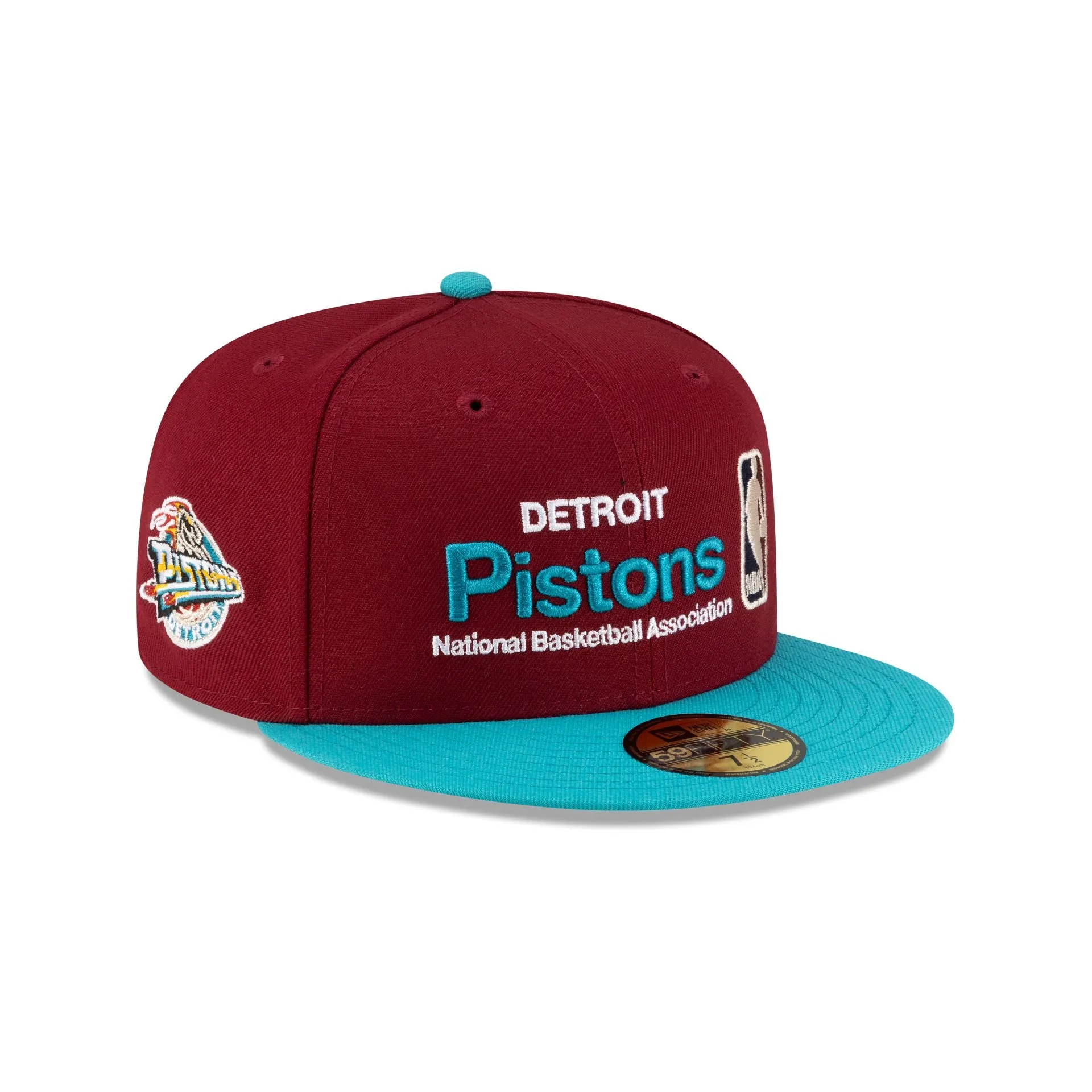 Detroit Pistons 1996-2001 Hardwood Classics Sign Stack 59FIFTY Fitted Hat sold by New Era