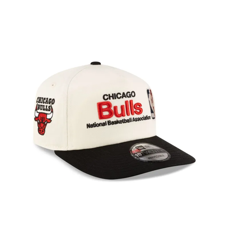 Chicago Bulls 1966-Present Hardwood Classics Sign Stack Chrome White 19TWENTY Adjustable Hat sold by New Era