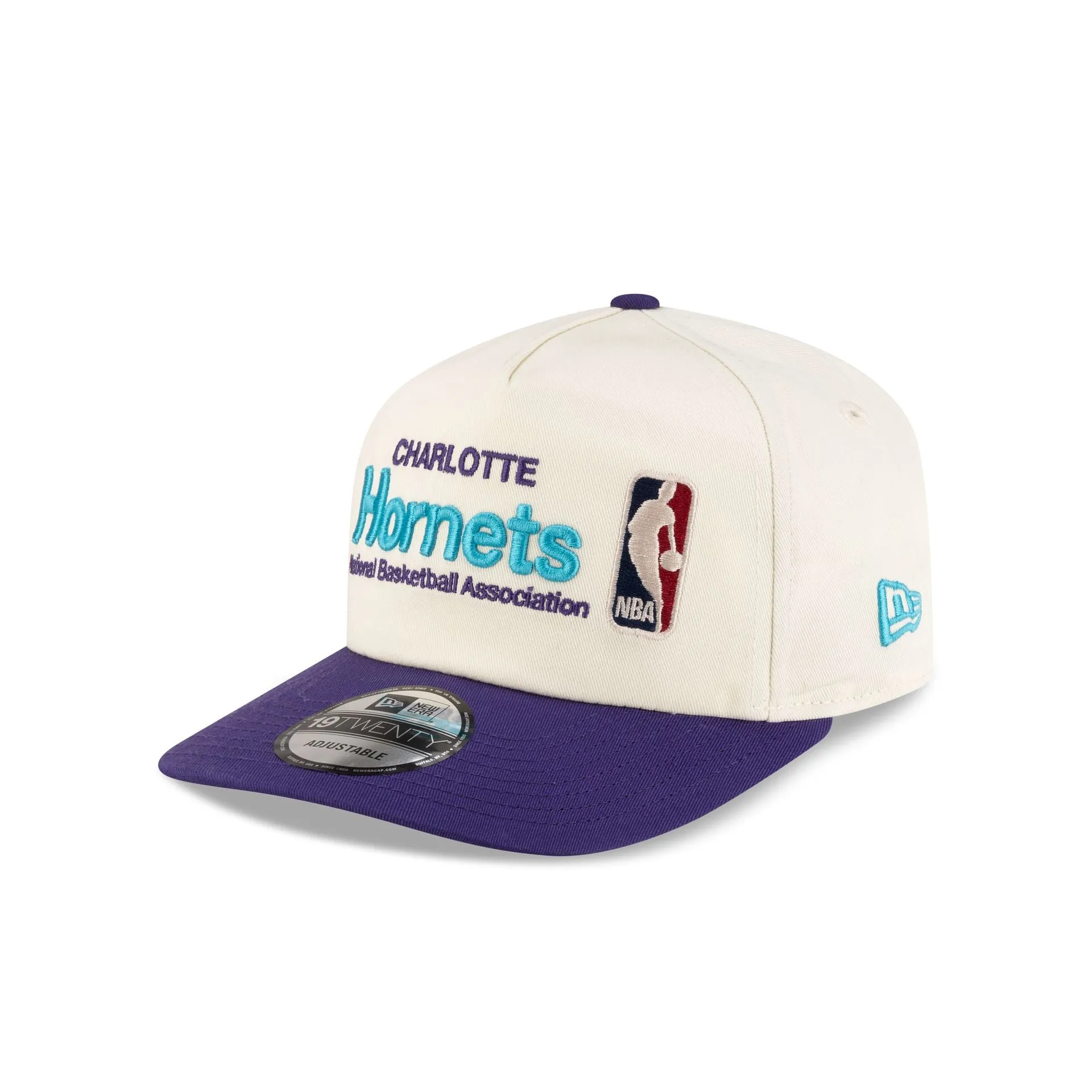Charlotte Hornets 1988-2002 Hardwood Classics Sign Stack Chrome White 19TWENTY Adjustable Hat sold by New Era product image thumbnail 3