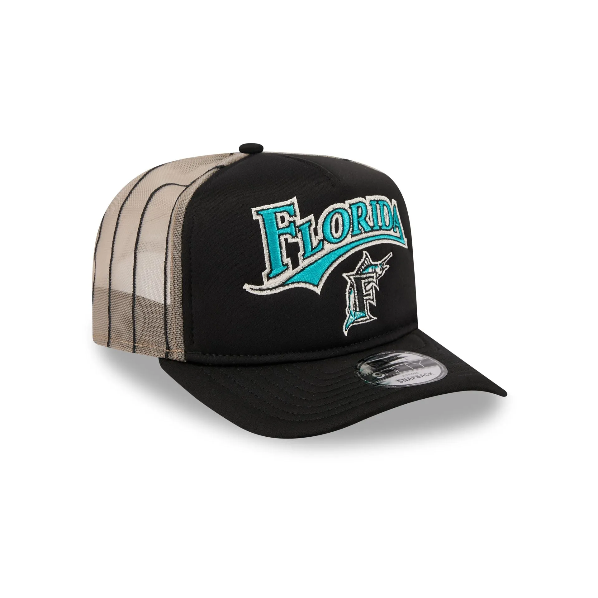 Miami Marlins Arched 9FIFTY A-Frame Trucker Hat sold by New Era product image thumbnail 3