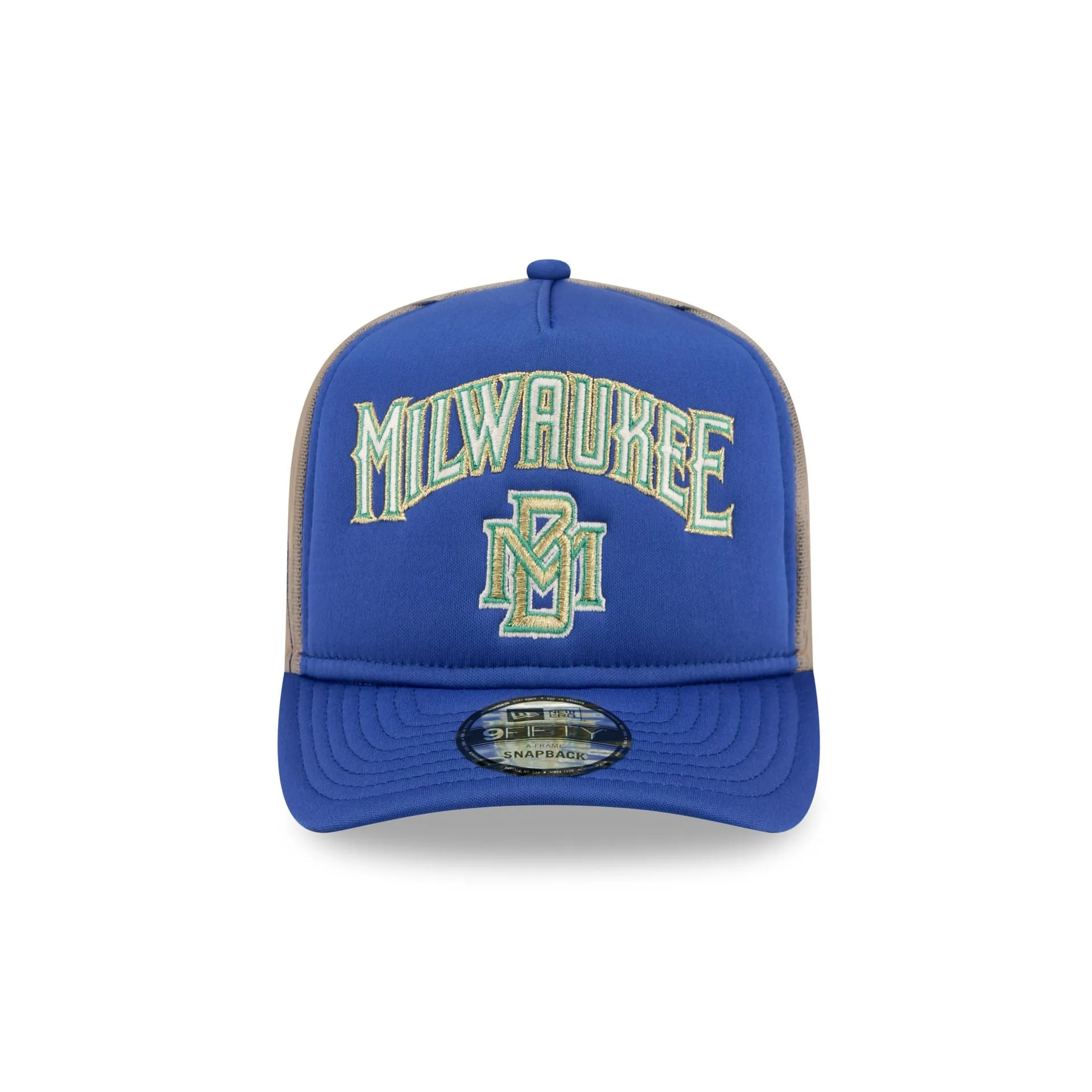 Milwaukee Brewers Arched 9FIFTY A-Frame Trucker Hat sold by New Era product image thumbnail 2