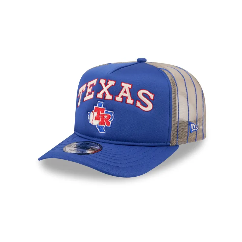 Texas Rangers Arched 9FIFTY A-Frame Trucker Hat sold by New Era