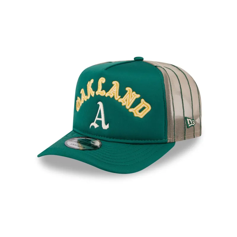 Athletics Arched 9FIFTY A-Frame Trucker Hat made by New Era