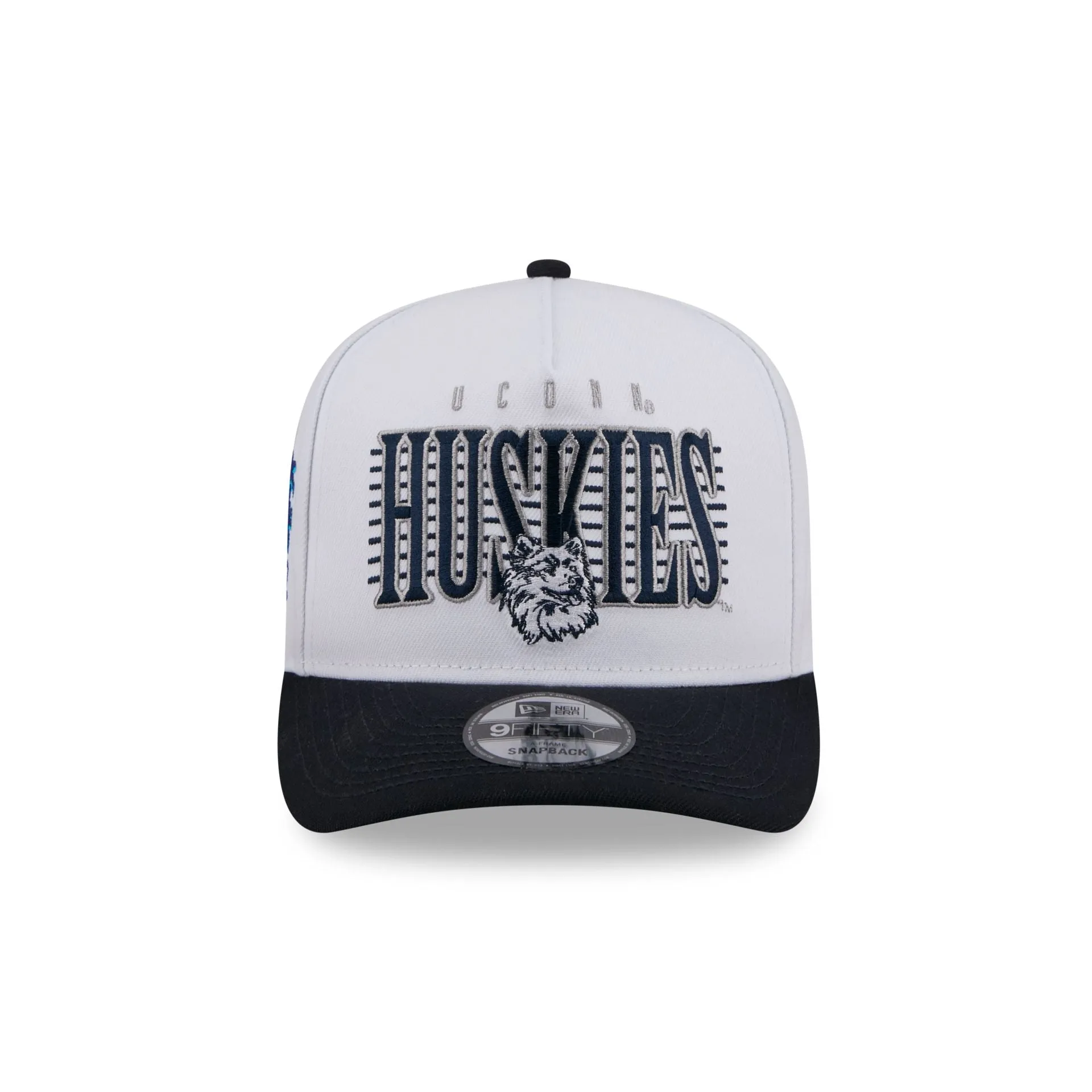 Connecticut Huskies March Madness College Vault White 9FIFTY A-Frame Snapback Hat sold by New Era product image thumbnail 2