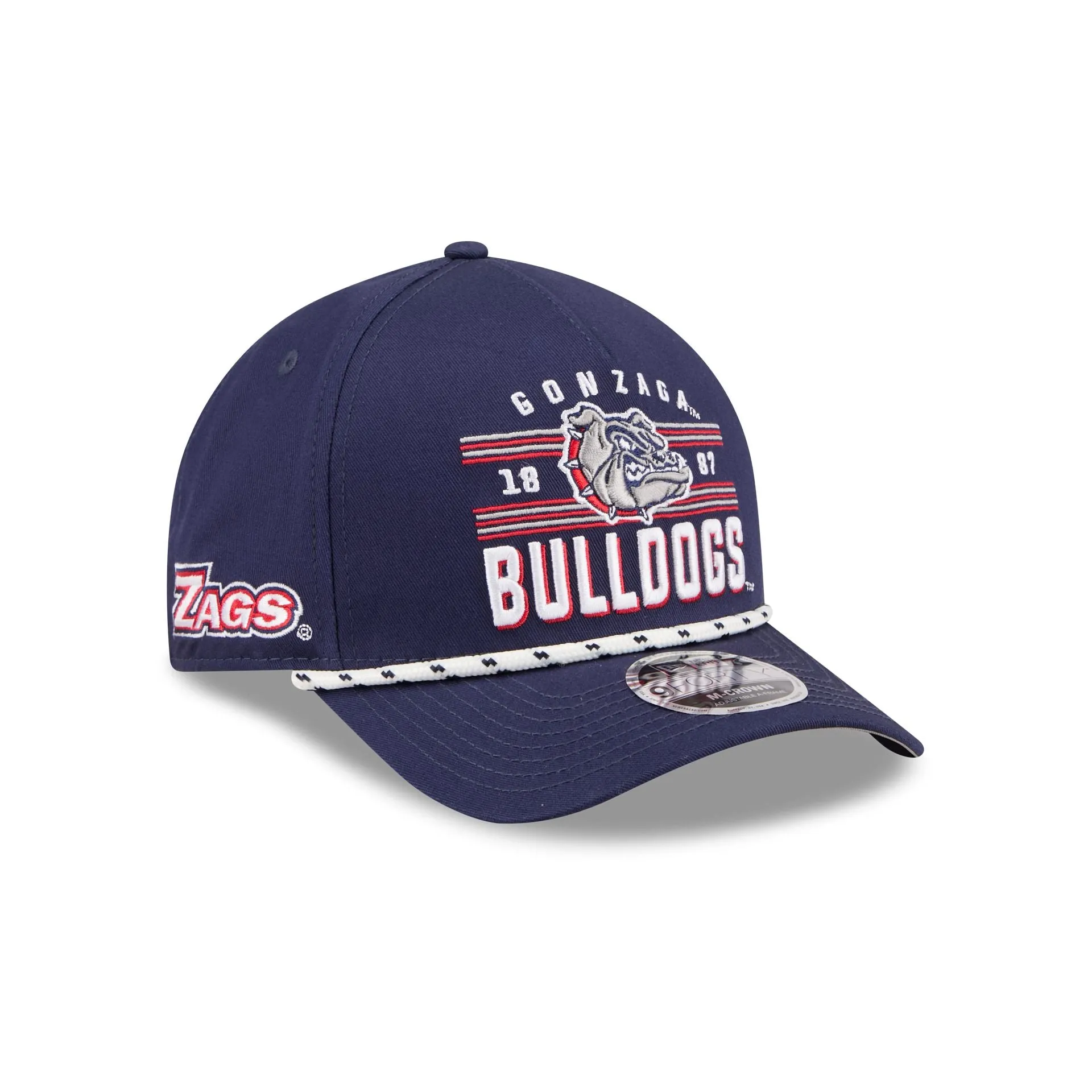 Gonzaga Bulldogs March Madness 9FORTY M-Crown A-Frame Snapback Hat sold by New Era