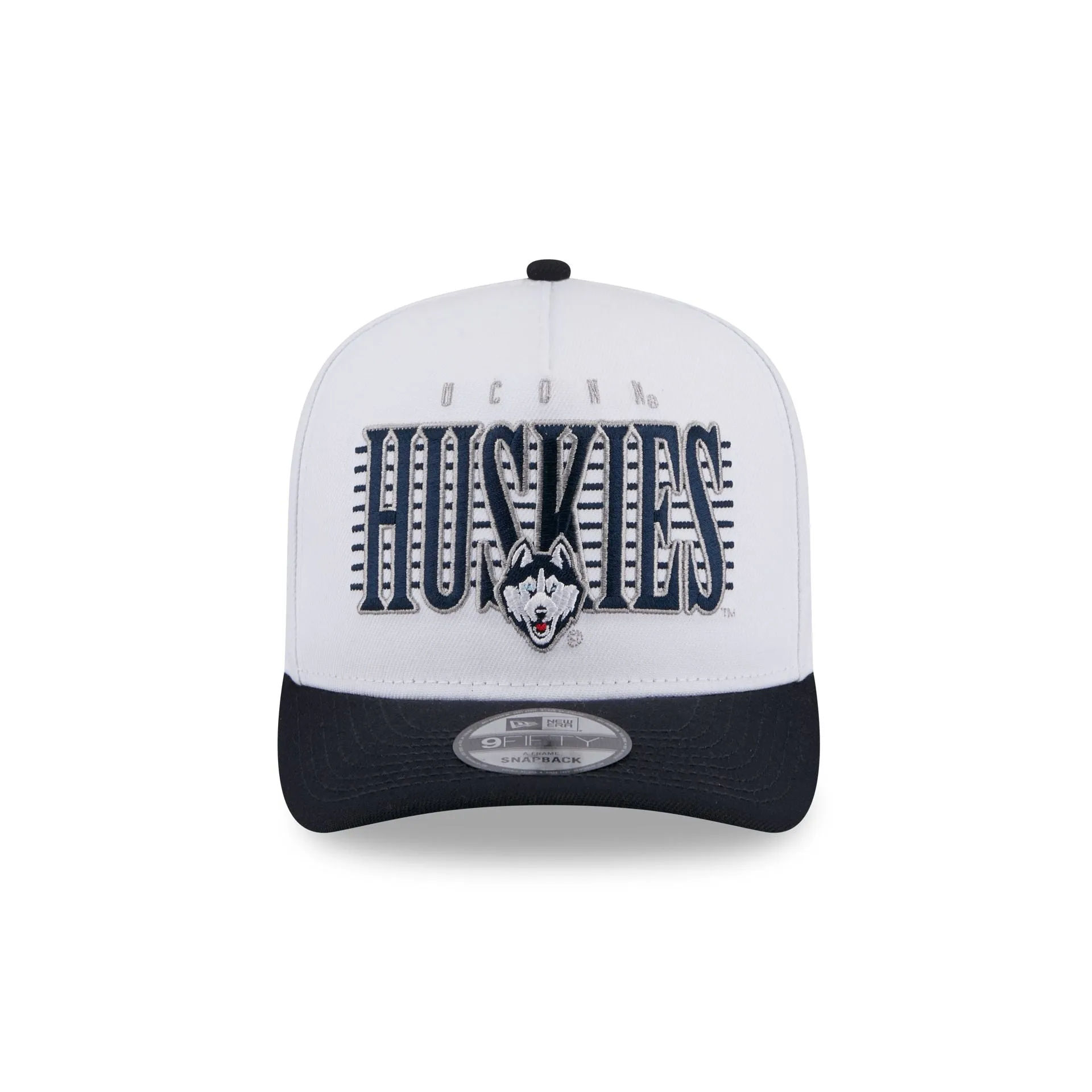 Connecticut Huskies March Madness White 9FIFTY A-Frame Snapback Hat sold by New Era product image thumbnail 2