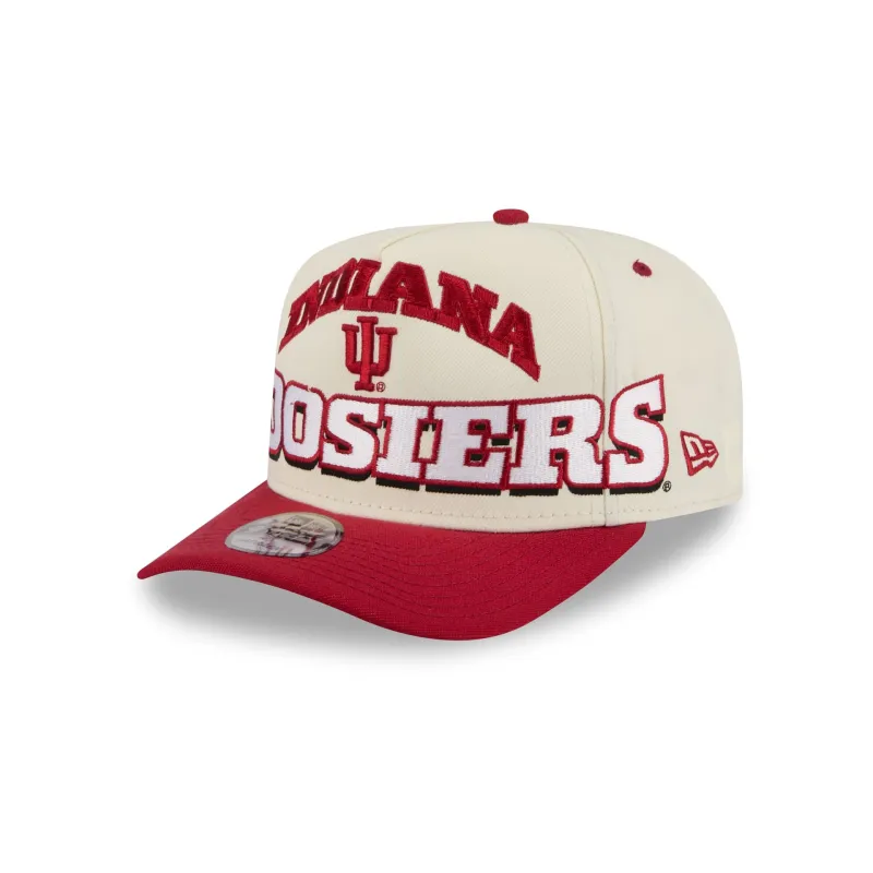 Indiana Hoosiers March Madness Chrome 9FIFTY A-Frame Snapback Hat made by New Era