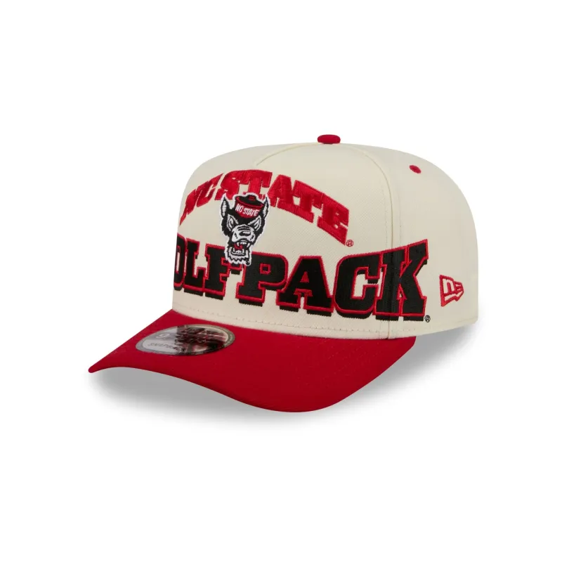 NC State Wolfpack March Madness Chrome 9FIFTY A-Frame Snapback Hat made by New Era