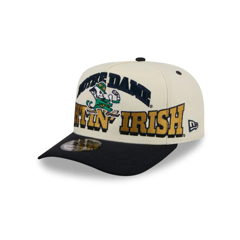 Notre Dame Fighting Irish March Madness Chrome 9FIFTY A-Frame Snapback Hat sold by New Era