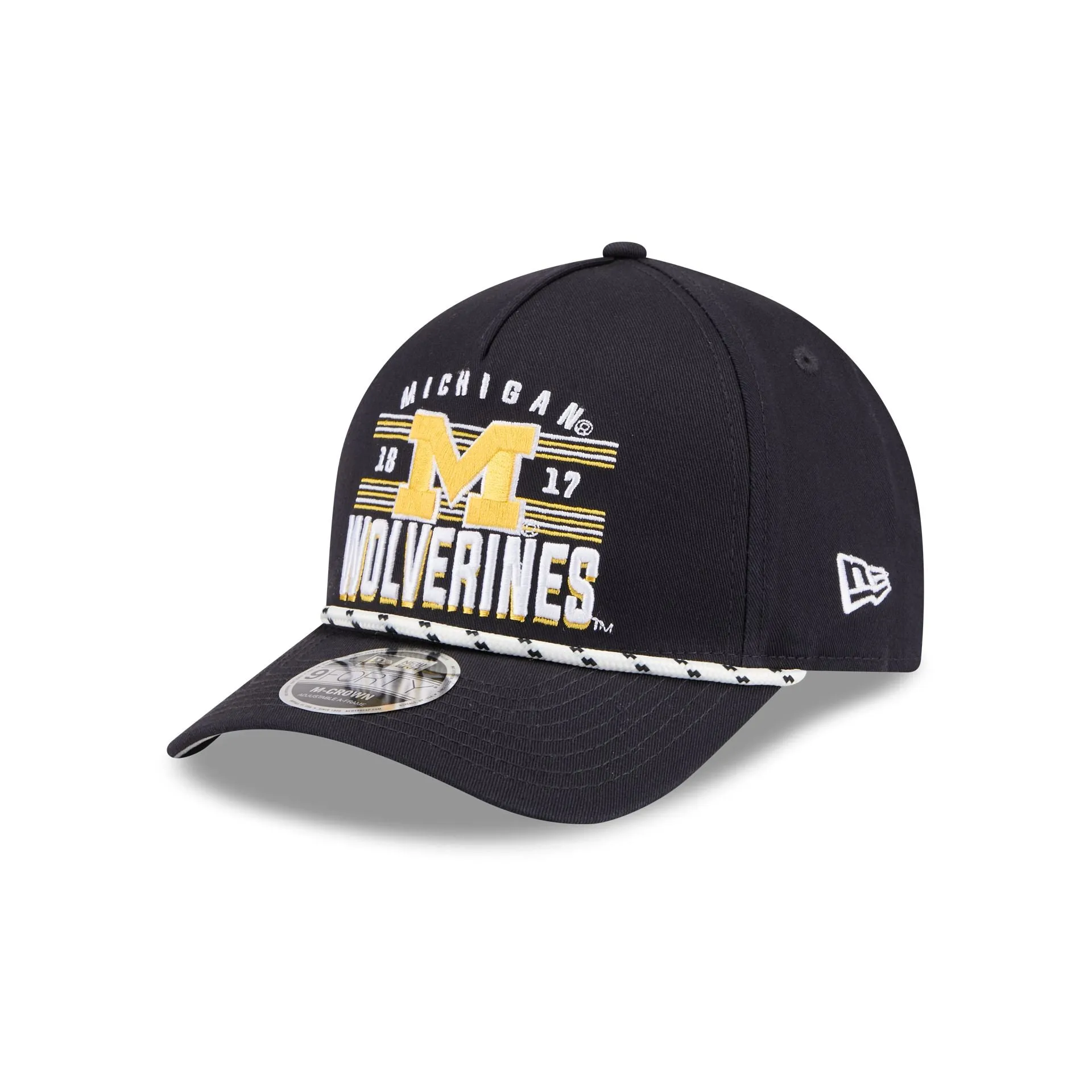 Michigan Wolverines March Madness 9FORTY M-Crown A-Frame Snapback Hat sold by New Era product image thumbnail 3
