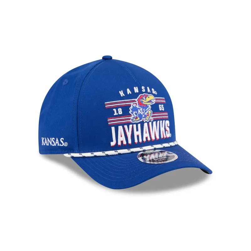Kansas Jayhawks March Madness 9FORTY M-Crown A-Frame Snapback Hat sold by New Era