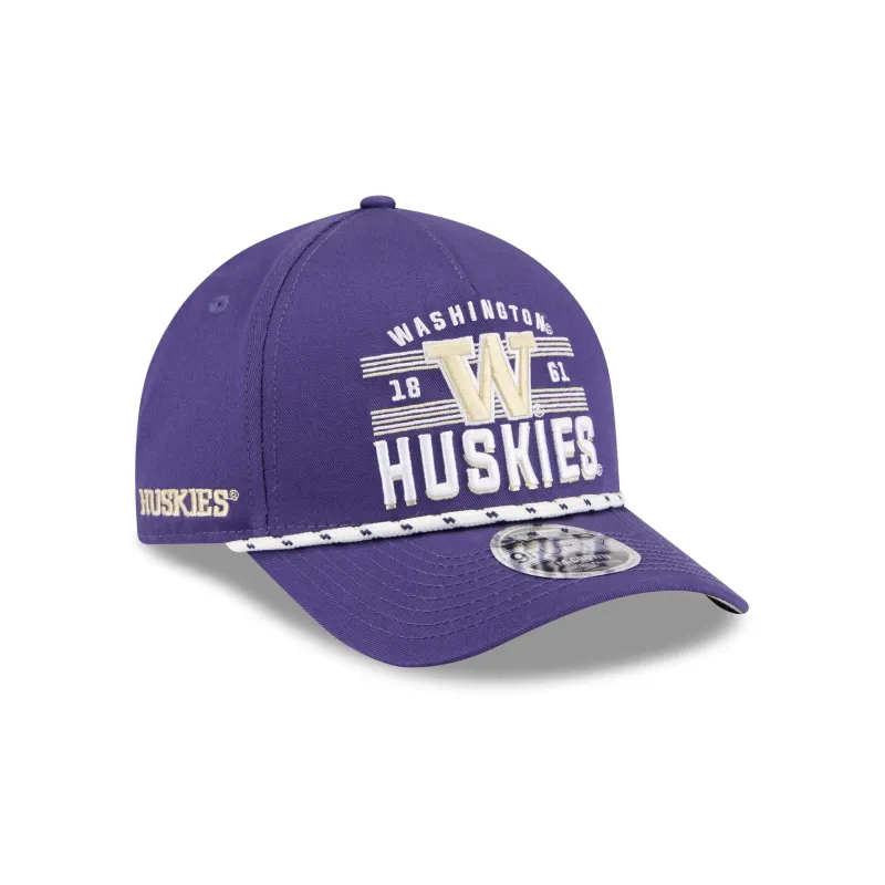 Washington Huskies March Madness 9FORTY M-Crown A-Frame Snapback Hat sold by New Era
