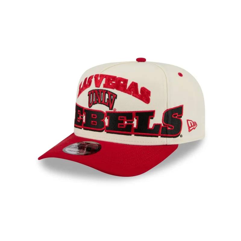 UNLV Runnin' Rebels March Madness Chrome 9FIFTY A-Frame Snapback Hat made by New Era