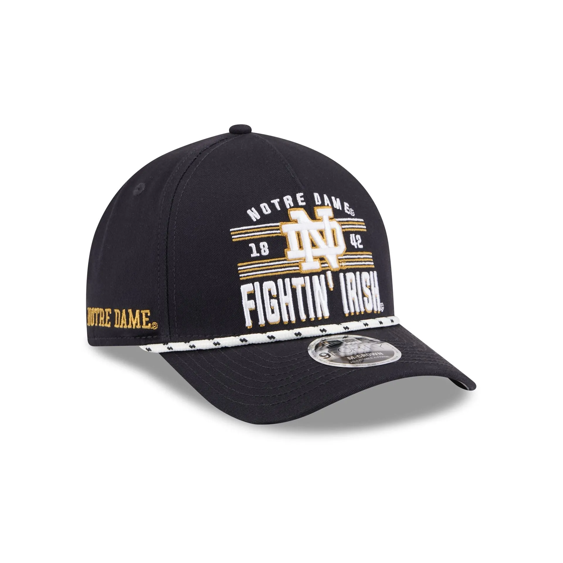 Notre Dame Fighting Irish March Madness 9FORTY M-Crown A-Frame Snapback Hat sold by New Era