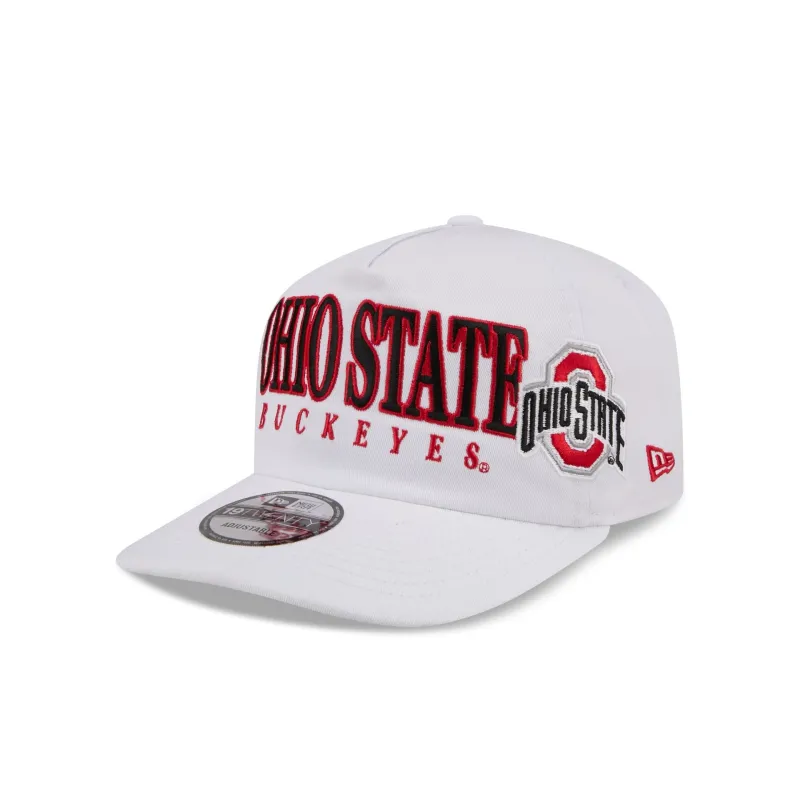 Ohio State Buckeyes March Madness White 19TWENTY Snapback Hat made by New Era
