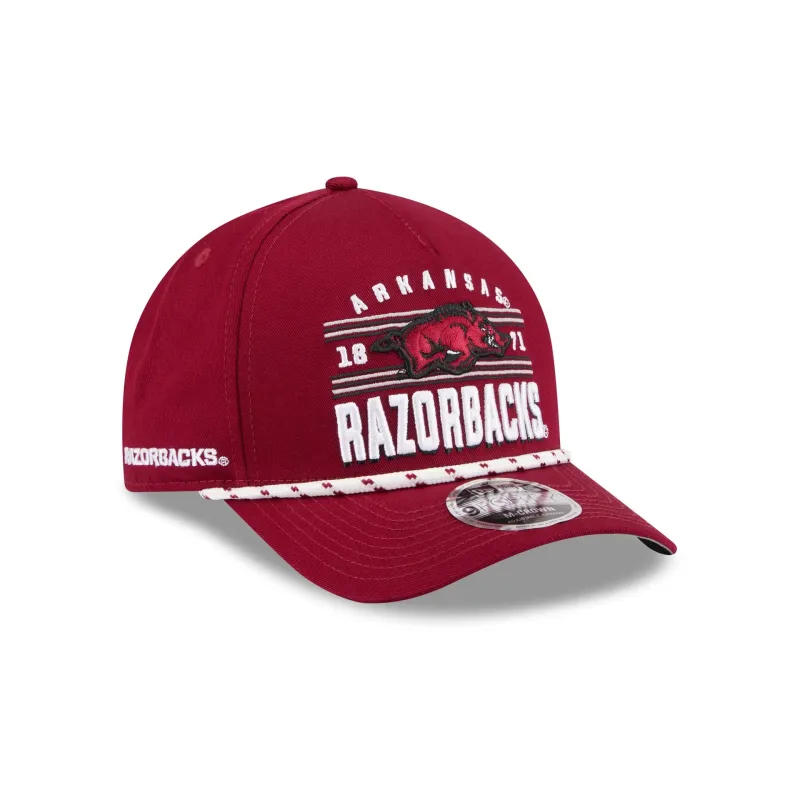 Arkansas Razorbacks March Madness 9FORTY M-Crown A-Frame Snapback Hat made by New Era