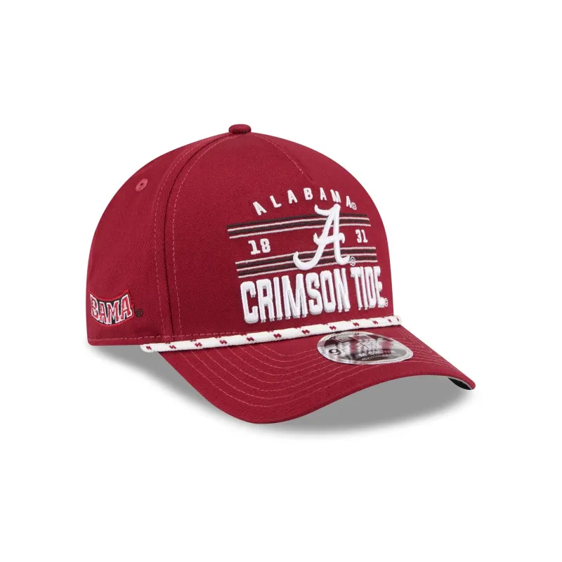 Alabama Crimson Tide March Madness 9FORTY M-Crown A-Frame Snapback Hat made by New Era