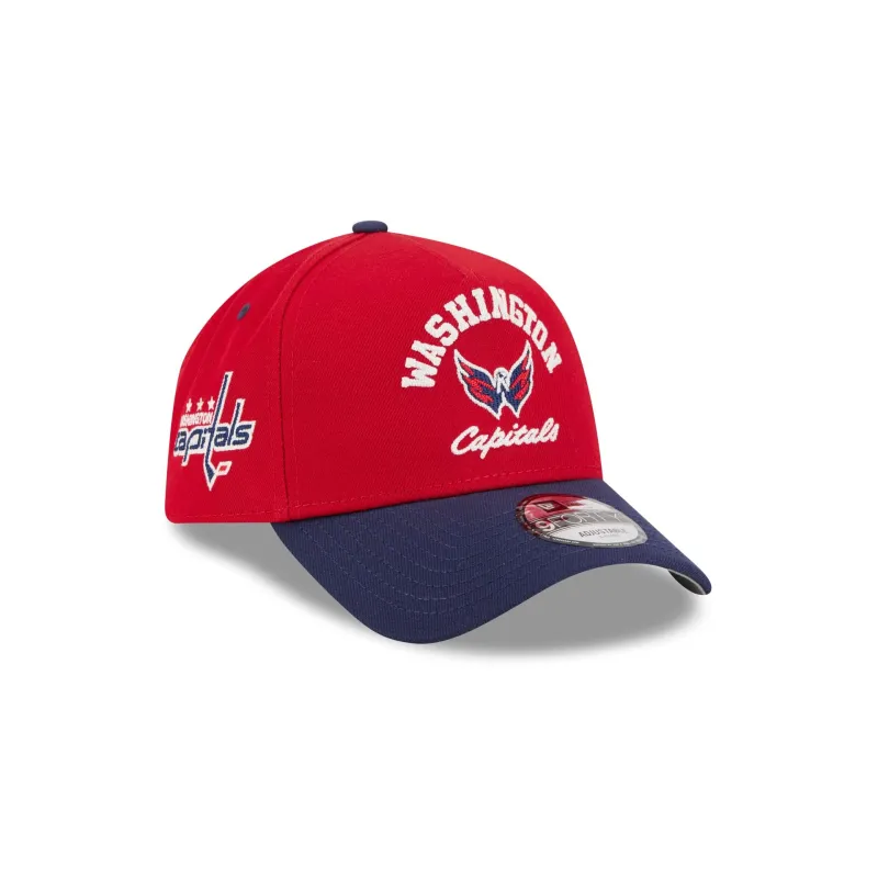 Washington Capitals Arched 9FORTY A-Frame Snapback Hat made by New Era
