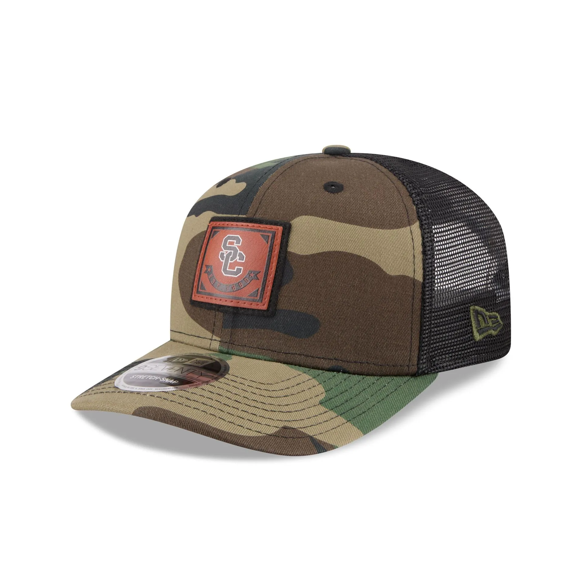 USC Trojans Camo Canvas 9SEVENTY Trucker Hat sold by New Era